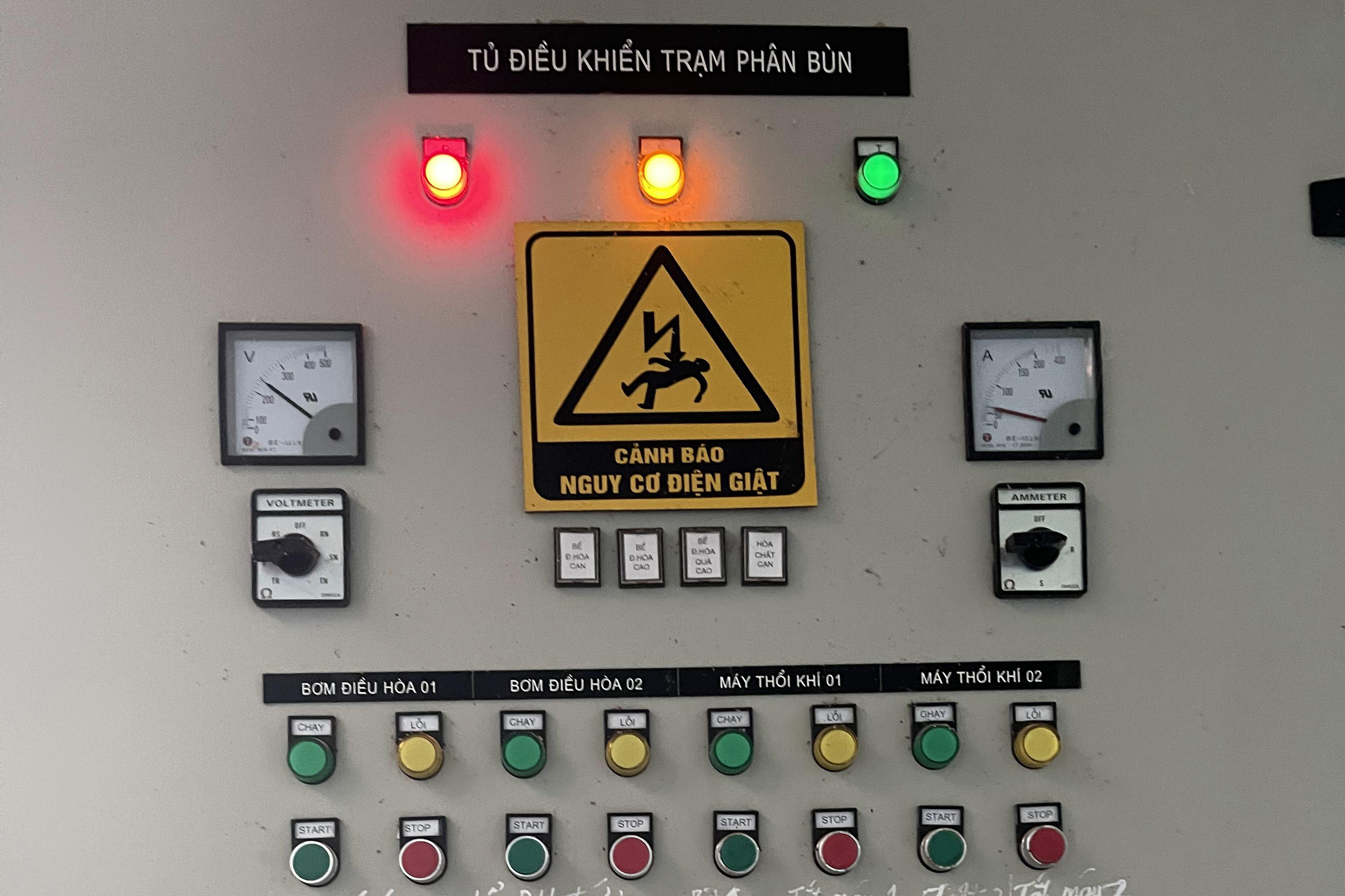 Tủ Điện Hệ Thống Xử Lý Nước Thải Nhà Máy Xử Lý Rác