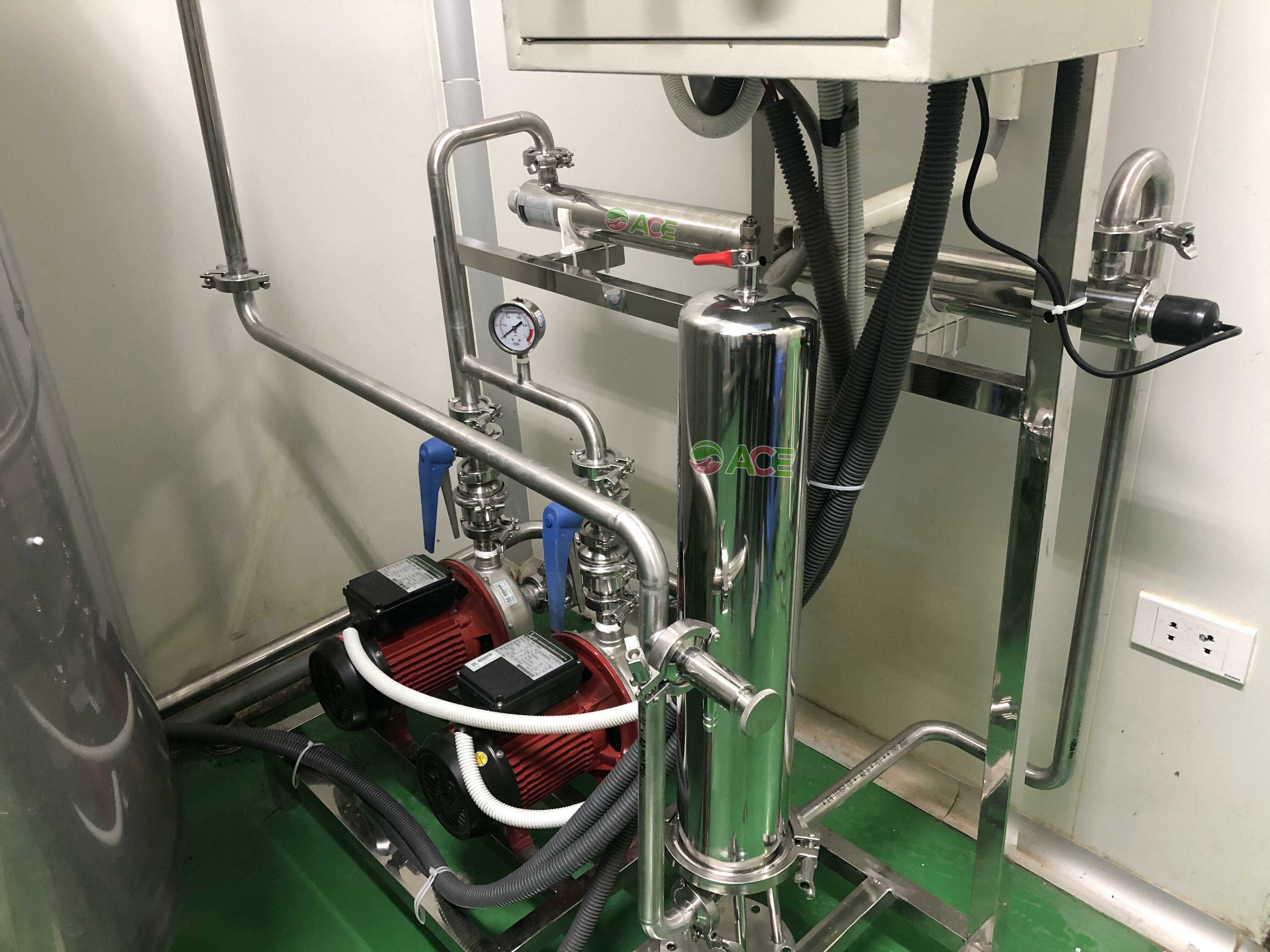  Hệ thống xử lý nước khử ion công nghệ RO 2 cấp và EDI 1500l